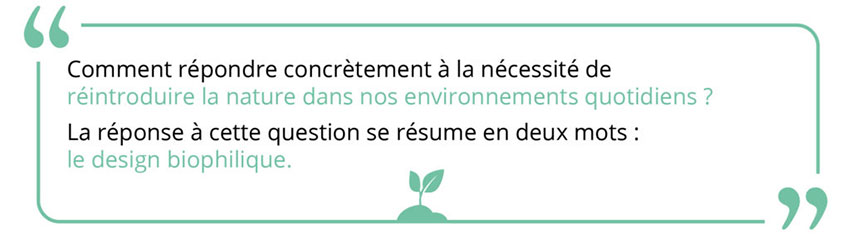 Réintroduire la nature dans notre environnement